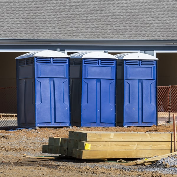 how can i report damages or issues with the portable restrooms during my rental period in Sutcliffe